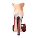 Incaltaminte Femei Alexander McQueen Sandal Tessu SCuoio BordeauxPettic