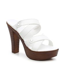 Incaltaminte Femei Italian Shoemakers Slide Platform Sandal White