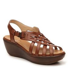 Incaltaminte Femei Bare Traps Dayna Wedge Sandal Brown