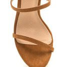 Incaltaminte Femei CheapChic Three To One Faux Suede Strappy Heels Tan