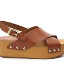 Incaltaminte Femei Sam Edelman Bentlee Wedge Sandal Cognac