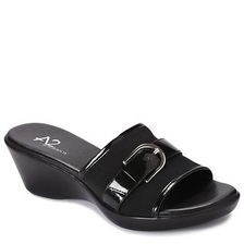 Incaltaminte Femei A2 Eyes On You Patent Wedge Sandal Black