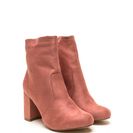Incaltaminte Femei CheapChic Stacked In Your Favor Chunky Booties Blush