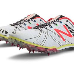 Incaltaminte Femei New Balance Womens MD500v3 Spike White with Diva Pink Black