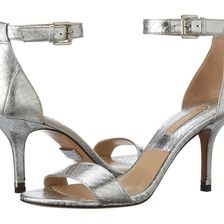 Michael Kors Suri Silver Palladium Metallic Genuine Snake