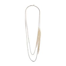 Bijuterii Femei French Connection Asymmetrical Chain Fringe Necklace SilverGold