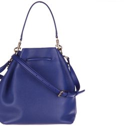 Dolce & Gabbana Cross-Body Messenger Shoulder Bag Claudia Flower Detail Lock Blue