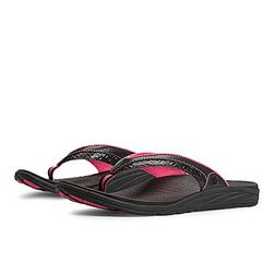 Incaltaminte Femei New Balance Womens Revitalign 6056 Thong Black with Exuberant Pink