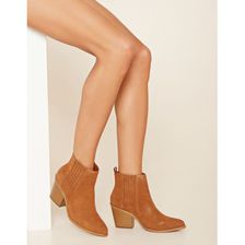 Incaltaminte Femei Forever21 Faux Leather Chelsea Boots Tan