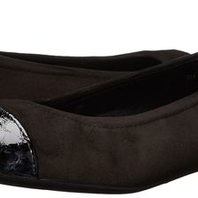 Vaneli Sidony Black Suede/Black Loto Patent