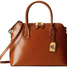 Ralph Lauren Tate Dome Satchel Lauren Tan/Cocoa