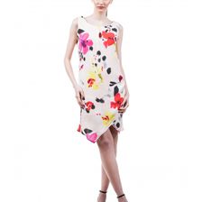 Rochie multicolor, Asymetric Flower Power Dress, Amelie Suri