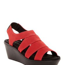 Incaltaminte Femei Steven by Steve Madden Blaire Wedge Sandal RED NUBUCK