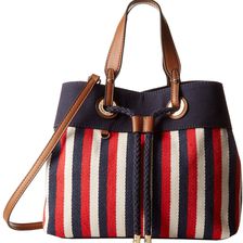 Tommy Hilfiger Corinne - Canvas Shopper Navy/Red