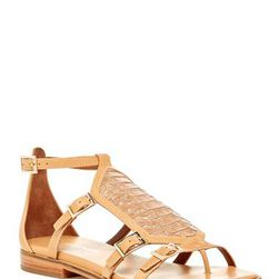 Incaltaminte Femei Donald J Pliner Leza Snake Print Sandal PLATINO