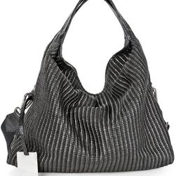 Furla Black Basket Woven Shoulder Bag 169261-B0B781Z N/A