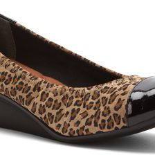 Ros Hommerson Elizabeth Leopard Stretch/Black Patent