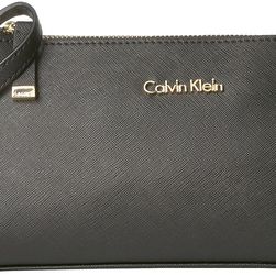 Calvin Klein Saffiano Crossbody Black/Gold