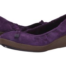 FitFlop F-Pop Ballerina Suede™ Pomp Purple