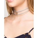 Bijuterii Femei CheapChic Triangle Stud 2pc Choker Set Gray