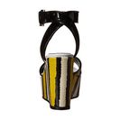 Incaltaminte Femei Just Cavalli Striped Printed Leather and Patent Leather Lemon
