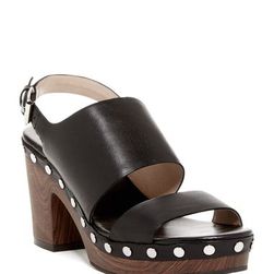 Incaltaminte Femei French Connection Colette Ankle Strap Platform Clog BLACK-BLACK