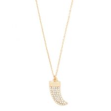 Bijuterii Femei Forever21 Rhinestone Tooth Necklace Goldclear