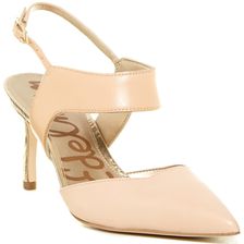 Sam Edelman Ola Croc Embossed Slingback Pump SOFT NUDE