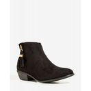 Incaltaminte Femei CheapChic Double Take Tassel Bootie Black