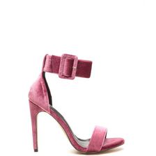 Incaltaminte Femei CheapChic So Luxe Strappy Velvet Heels Mauve