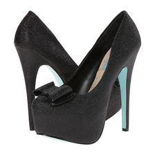 Blue by Betsey Johnson Gala Black Glitter
