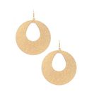 Bijuterii Femei Forever21 Cutout-Disc Drop Earrings Gold