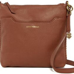 Lucky Brand Leather Ali Crossbody BRANDY