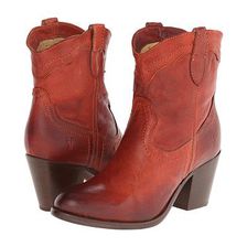 Incaltaminte Femei Frye Tabitha Pull On Short Burnt Red Washed Antique Pull Up