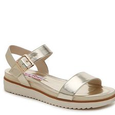 Incaltaminte Femei 2 Lips Too Too Buy Wedge Sandal Gold