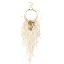 Bijuterii Femei CheapChic Fringe Fiend Beaded Waterfall Choker Set Ivorygold