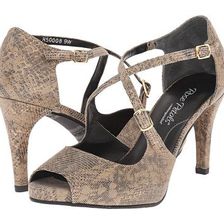 Incaltaminte Femei Walking Cradles Lissa TaupeGold Lizard