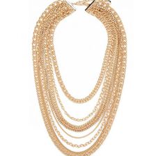 Bijuterii Femei Forever21 Layered Chain Necklace Gold