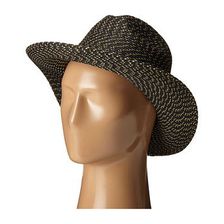 Accesorii Femei San Diego Hat Company UBM4449 Panama Fedora Hat with Metallic Yarns BlackGold