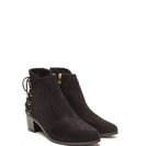 Incaltaminte Femei CheapChic Ring Leader Lace-up Chunky Booties Black