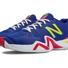 Incaltaminte Femei New Balance Womens Court 1296 Blue with Coral Lime
