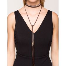 Bijuterii Femei CheapChic Rhinestone wrap 2pc Choker Set Brown