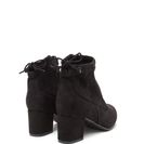 Incaltaminte Femei CheapChic Drawstring Together Block Booties Black