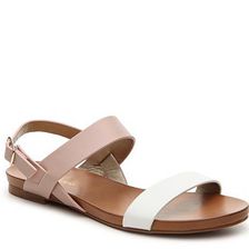 Incaltaminte Femei Kelly Katie Haylee Two-Toned Flat Sandal PinkWhite