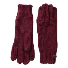 Accesorii Femei Roxy In Charge Knit Gloves Burgundy