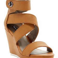 Incaltaminte Femei Michael Antonio Gwin Wedge Sandal WHISKEY