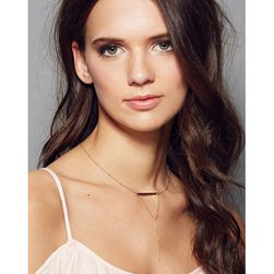 Bijuterii Femei Forever21 Amarilo Marley Bar Necklace Gold