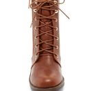 Incaltaminte Femei Chase Chloe Benson Lace-Up Boot Cognac