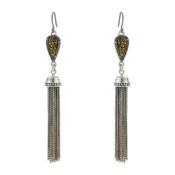 Lucky Brand Tassle Earrings Two-Tone