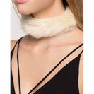 Bijuterii Femei CheapChic Furry Collar Choker Ivory